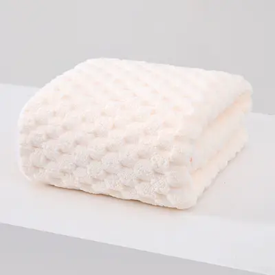 Cloud pattern coral fleece towel set, quick-drying - 10