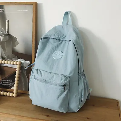 2024 Bergsteiger Reise Neuer koreanischer Stil Schulrucksack Schüler Rucksack Gymnasialschüler Mittelschüler Einfarbiger einfacher Rucksack - 9