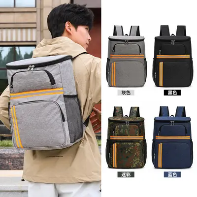 Large Capacity Insulated Backpack, Aluminum Foil, Picnic and Food Delivery - 5
