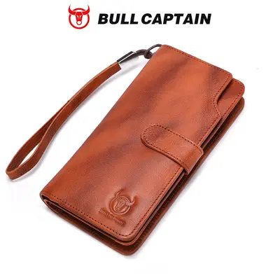 Niu Captain Erkek Hakiki Deri Uzun Cüzdan, Çıtçıtlı, Ehliyetlikli - 9