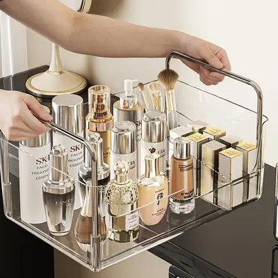 Cosmetics storage box with drawers, dustproof
