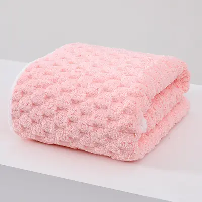 Cloud pattern coral fleece towel set, quick-drying - 8