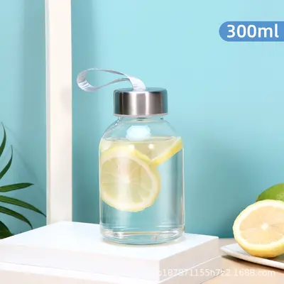 Yaratıcı su şişesi paslanmaz çelik kapaklı plastik su bardağı açık spor su şişesi seyahat tipi kupa öğrenci taşınabilir uzay kupası