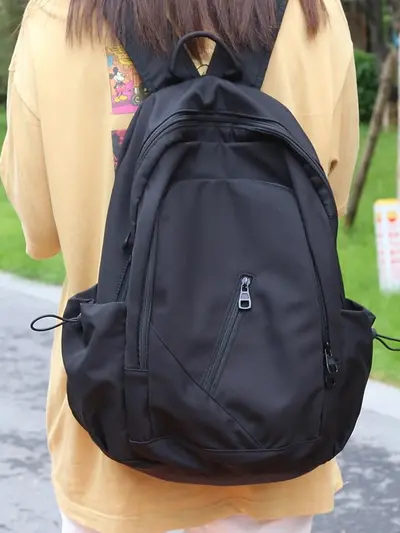 Oxford Cloth Backpack, Large Capacity, Schoolbag and Travel for Women and Men - 3