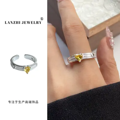Lanzi 925 Silver Women's Ring Korean Design Adjustable - 12