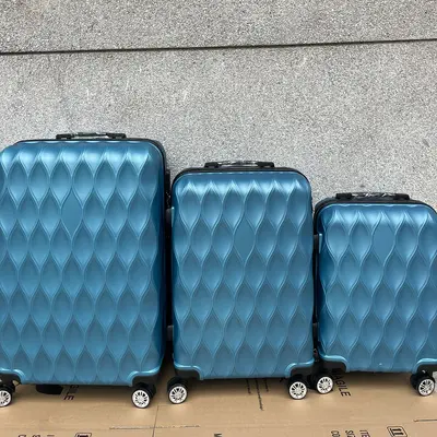 Fabrika ABS Dönebilen Tekerlek Çekili Bavul Seti 12/20/24/28 İnç 4'lü Paket Dış Ticaret Özel İmal Uçak Bagajı - 4