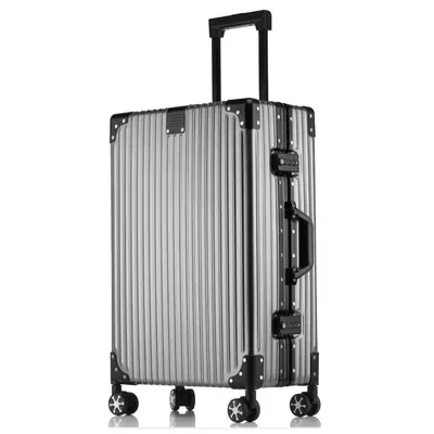 All-Aluminum Magnesium Alloy Trolley Case, Spinner Wheels, 20 and 28 Inch - 10