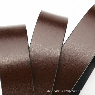 Neuer Herren-Gürtel, 3,3 cm breit, 94er Muster, echtes Leder mit Perforationen, zweischichtig Rindsleder, ohne Schnalle, Herstellerverkauf Großhandel