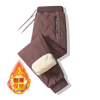 Men's Lamb Wool Fleece-Lined Cotton Casual Pants, Plus Size - 10
