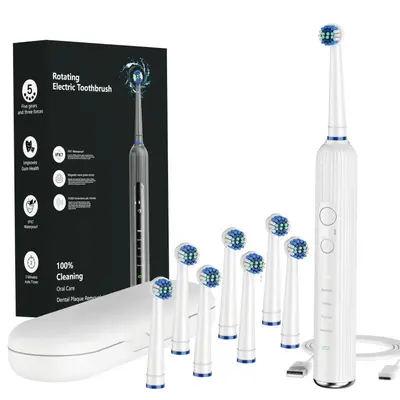 Rotating Electric Toothbrush, Wireless Ultrasonic, Long Battery Life - 3