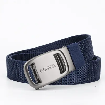 Herstellergroßhandel Bestseller Neue Herren-Sportgürtel Outdoor-Gürtel mit automatischer Schnalle Jugend-Leinengürtel bequem und atmungsaktiv - 9