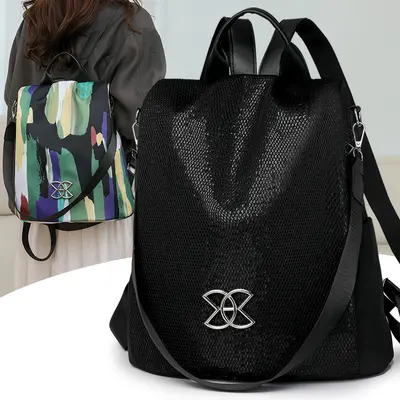 Damen-Sport- und Reiserucksack, groß, weiß - 9