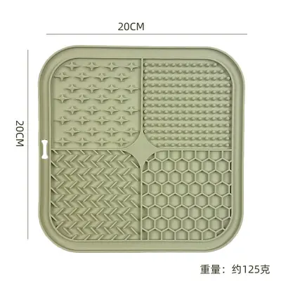 Silicone Lick Mat for Pets, Suction Cup Slow Feeder Pad, Non-Slip - 12