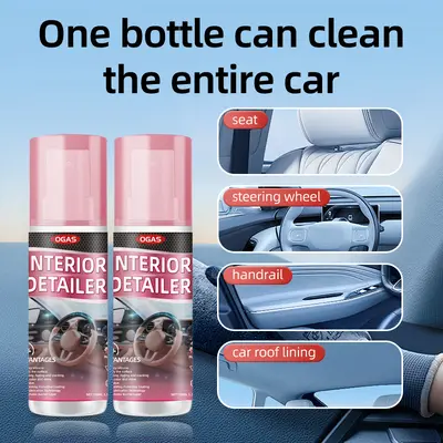 OGAS Car Interior Polish and Stain Remover for Ceiling and Plastic Parts, No-Rinse