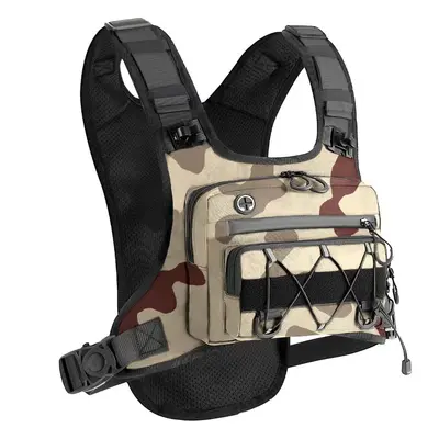 Outdoor-Sport-Fahrradrucksack multifunktional Wandern Bergsteigen Weste leicht Taktik Rucksack Gelände Brustbeutel - 12