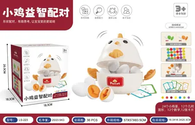 Chick Shape Matching Toy, Smart Egg Educational Set - 6
