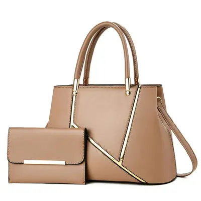 Patchwork Women's Bag Set, Large Capacity Mother-and-Child Handbag - 9