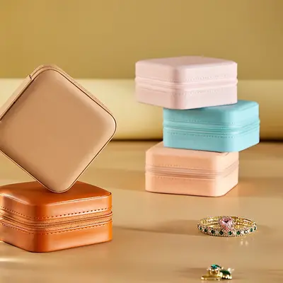 Tragbare Schmuckschatulle Europa Prinzessin Korea kleine Reise-Handschmuck-Schmucktasche Ohrringe Ring kleine Aufbewahrungsbox für Frauen