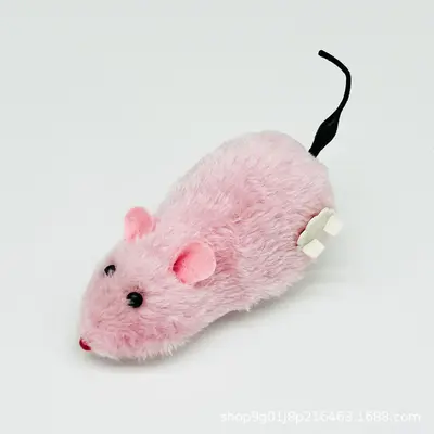 Wind-Up Plush Mouse, Cat and Dog Toy - 11