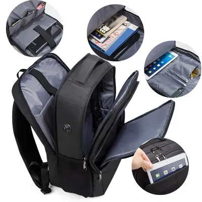 Neuer grenzüberschreitender Herren-Rucksack mit großem Fassungsvermögen Oxford-Stoff-Rucksack bedruckter LOGO Business-Laptop-Rucksack Reiserucksack