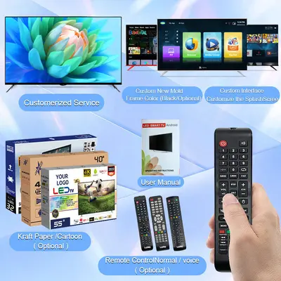Dış Ticaret İhracat 32 inç 42 inç 55 inç 65 inç 85 inç Sıvı Kristal Ekran Televizyon 4K Ultra HD Büyük Ekran Smart TV
