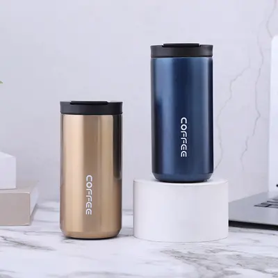 Gradient Color Stainless Steel Insulated Travel Mug for Office - 3