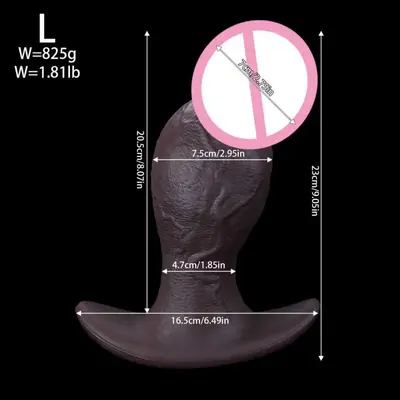 Mushroom-Head Oversized Silicone Realistic Dildo Adult Sex Toy - 13