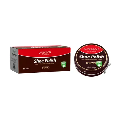 Solid Black Shoe Polish, Leather Shoe Care and Shine, Waterproof - 8