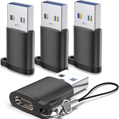 Type-C Dişi - USB 3.0 Erkek OTG Adaptörü Çok Fonksiyonlu Telefon Şarj Veri Transferi Dönüştürücü Taşınabilir