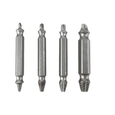 S2 Double-Head Screw Extractor 4-Piece Set for Stripped Screws