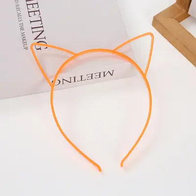 Fluorescent Cat Ear Headband, Glow-in-the-Dark Plastic for Kids - 11