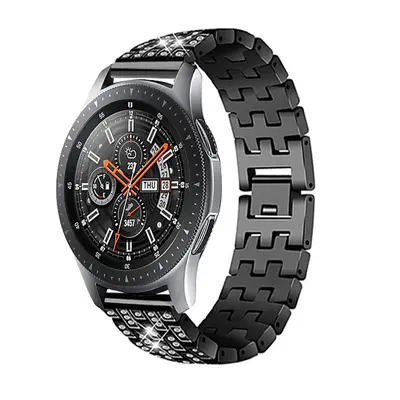 Diamond-Studded Stainless Steel Strap for Samsung Galaxy Watch4/5, 20/22mm