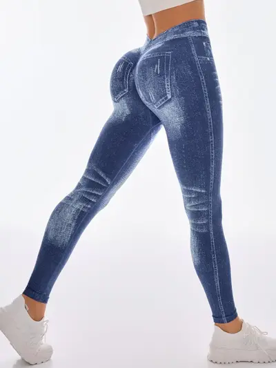 Women's Seamless Yoga Pants, High Elasticity, Butt-Lifting, Running and Sports - 11