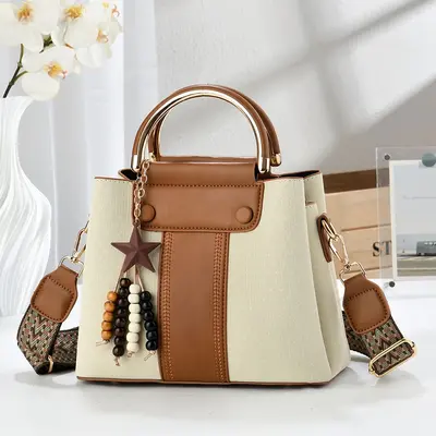 Women's Light Luxury Shoulder Bag, Korean Style Commuter - 12