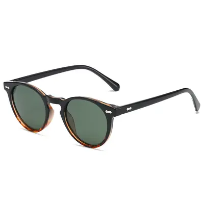 3331 Polarized Retro Round Frame Sunglasses for Men and Women, Anti-Blue Light - 11
