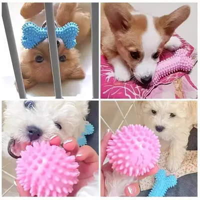 Durable Rubber Chew Stick Dog Toy for Small Dogs - 4