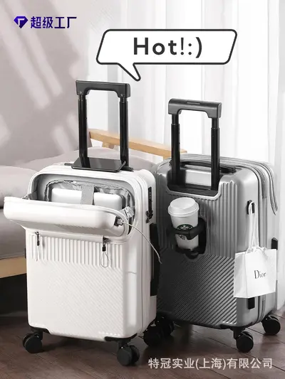 Front-Opening 26-Inch Business Suitcase with Universal Wheels - 5