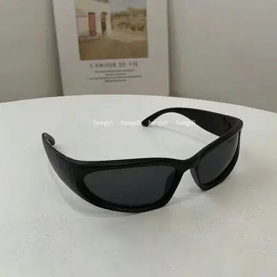 Future technology polarized surround sports bicycle sunglasses internet celebrity street photography trend concave shaped sunglasses - 7