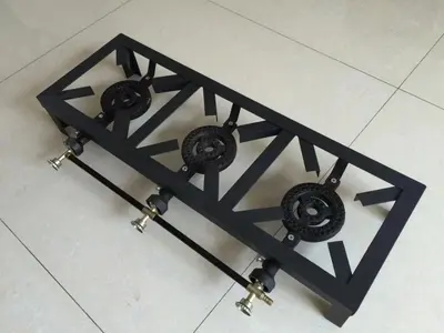 Freestanding Cast Iron Propane Gas Stove, High Power, Outdoor - 9