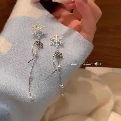 Tassel earrings elegant style lightweight luxury - 13
