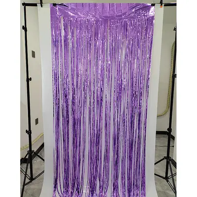 Shiny Rain Silk Curtain for Wedding and Party Decoration, 1x2 m - 11
