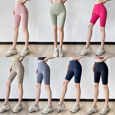 Kadın yoga pantolonu, yüksek belli, kalça kaldırmalı