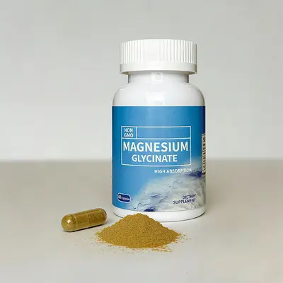 Magnesium Glycinate Capsules, 60 Count, English Label, OEM Custom