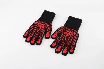 Silikon-Hitzeschutzhandschuhe, flammhemmend, rutschfest - 11