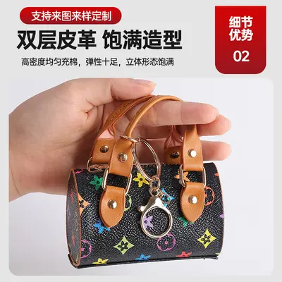 Mini Crossbody Bag Shoulder Strap Pendant Wrist Pillow Bag Earphone Case Document Pouch Cute Coin Purse Hanging Ornament Versatile