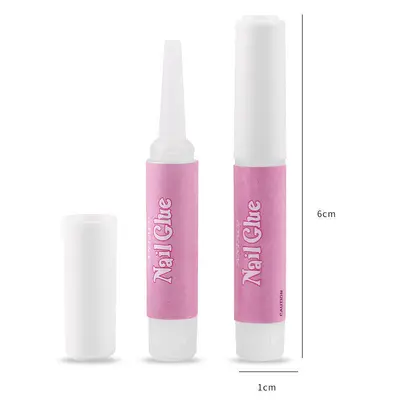 Portable Nail Tool Kit with Gel Glue, Mini File and Wooden Sticks