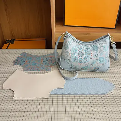 DIY Kumaş Malzeme Seti, Hilal Çanta Yapımı için - 8