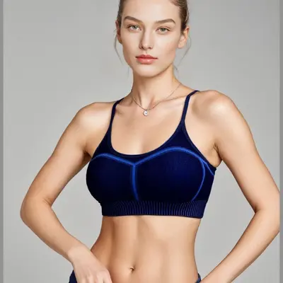 Bestseller Yogakleidung Damen Kurzarm Pilates Trainingsbekleidung Set wunderschönes Fitnessoutfit mit Brustpolster Sportoberteil Lila Set