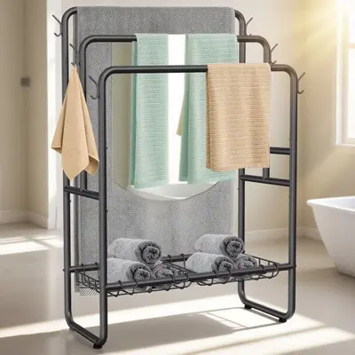 Movable Bathroom Shelf