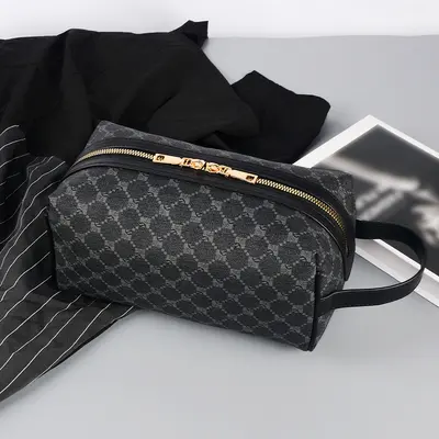 Erkek El Çantası Büyük Kapasiteli Su Geçirmez Makyaj ve Tuvalet Çantası - 8